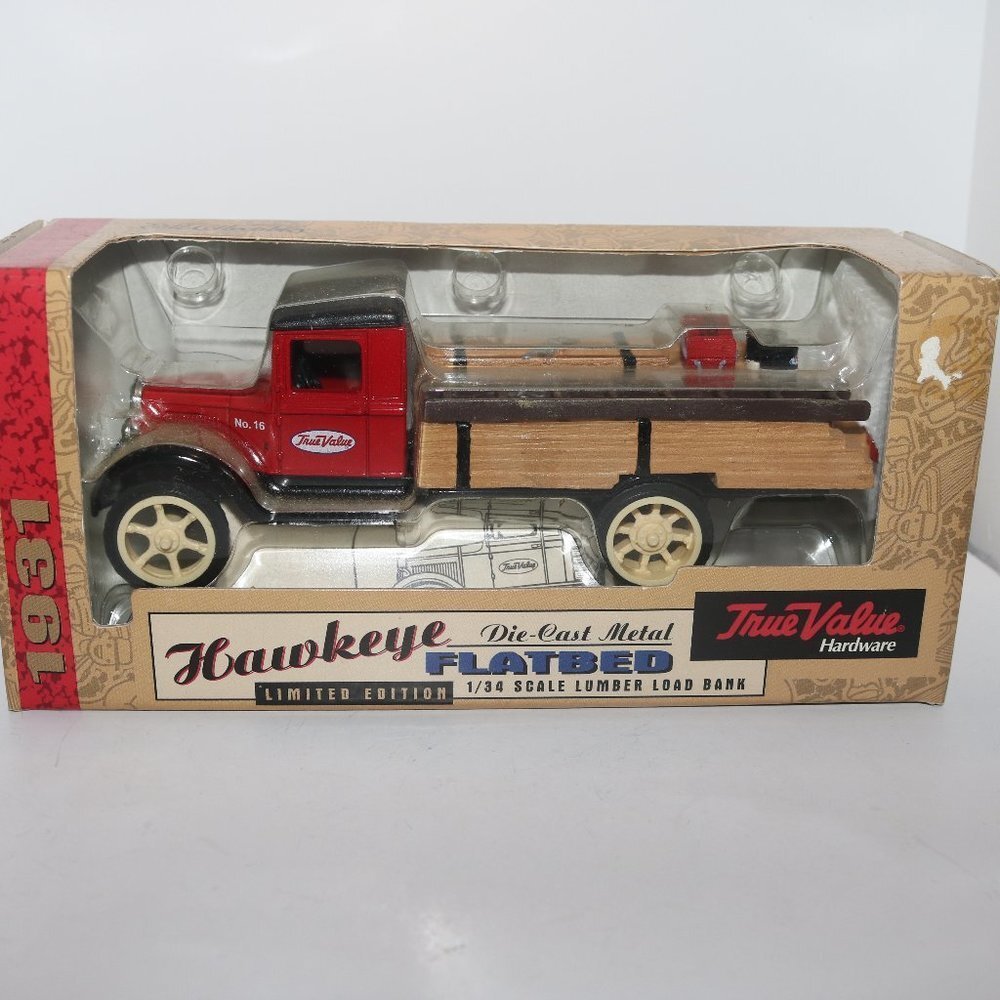 ERTL Collectibles True Value 1931 truck bank   key under truck will be shipped i